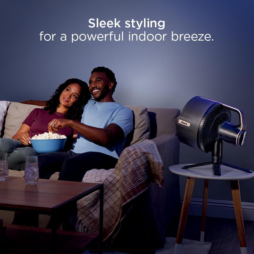 2026 Shark FlexBreeze Pro Nebelventilator – Indoor & Outdoor, Integriertes Nebel, Sockel auf Tischplatte, kabelgebunden oder kabellos, bis zu 24 Stunden Akku, oszillierend, Anthrazit, FA302 (Version 2025)
