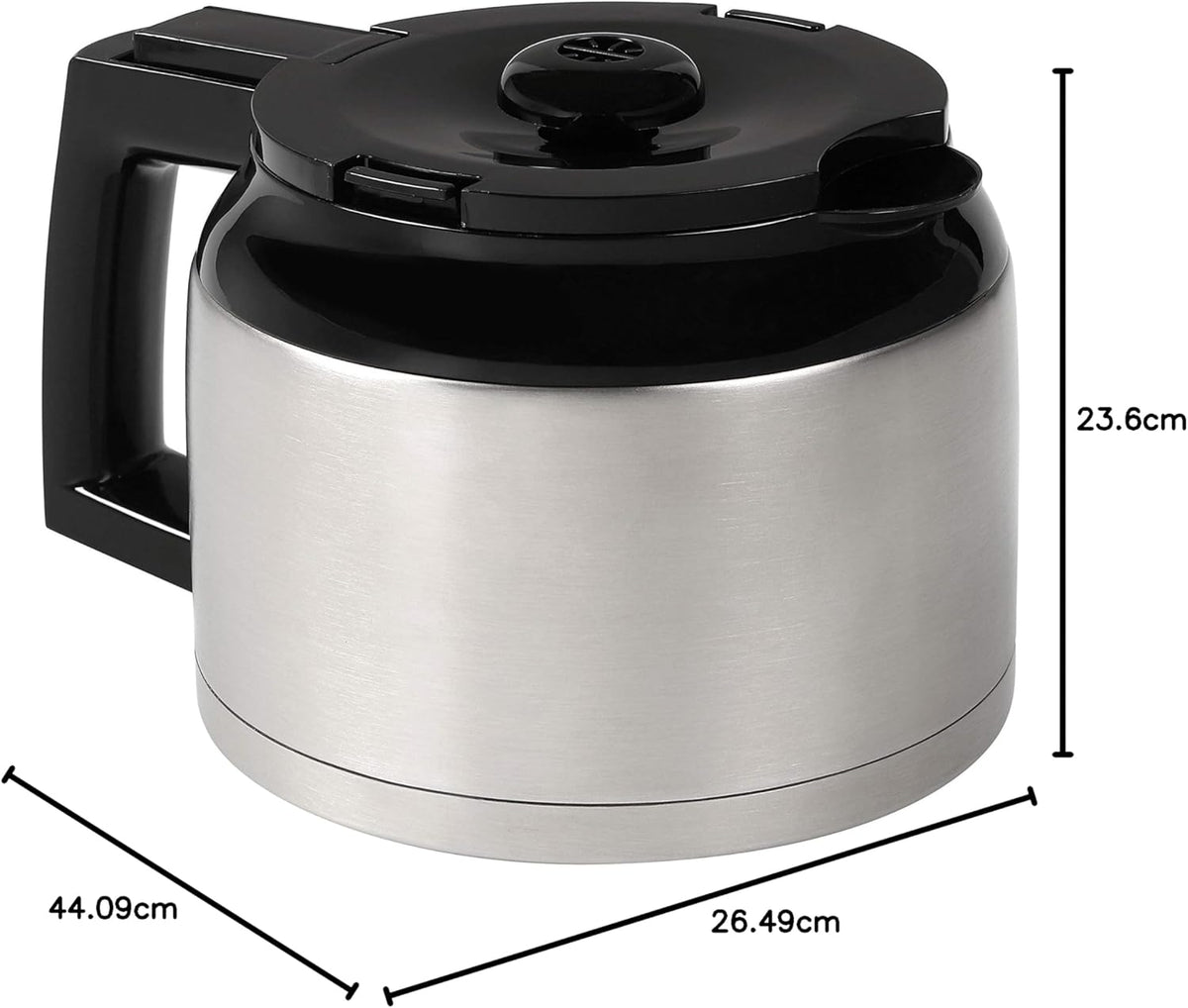 2026 Melitta AromaFresh - Filterkaffeemaschine - mit Glaskanne - integriertes Mahlwerk - Timer Funktion - 10 Tassen - Pure Black