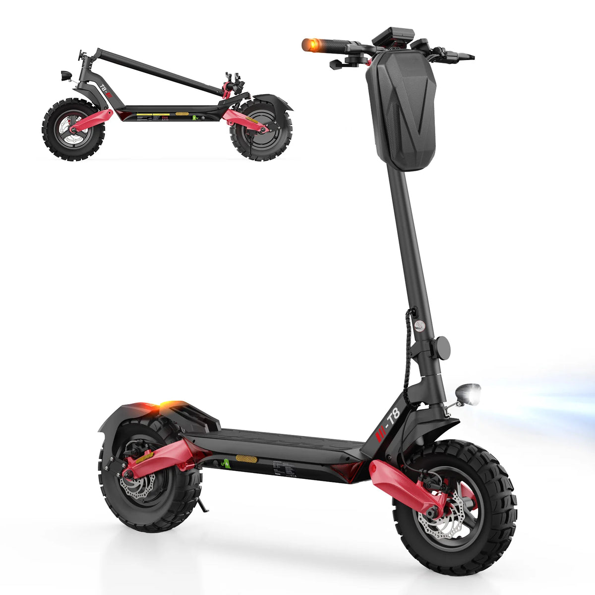 2026 T8 Offroad-E-Scooter Mit Straßenzulassung 1200W Motor 100KM Reichweite (ABE,eKFV)