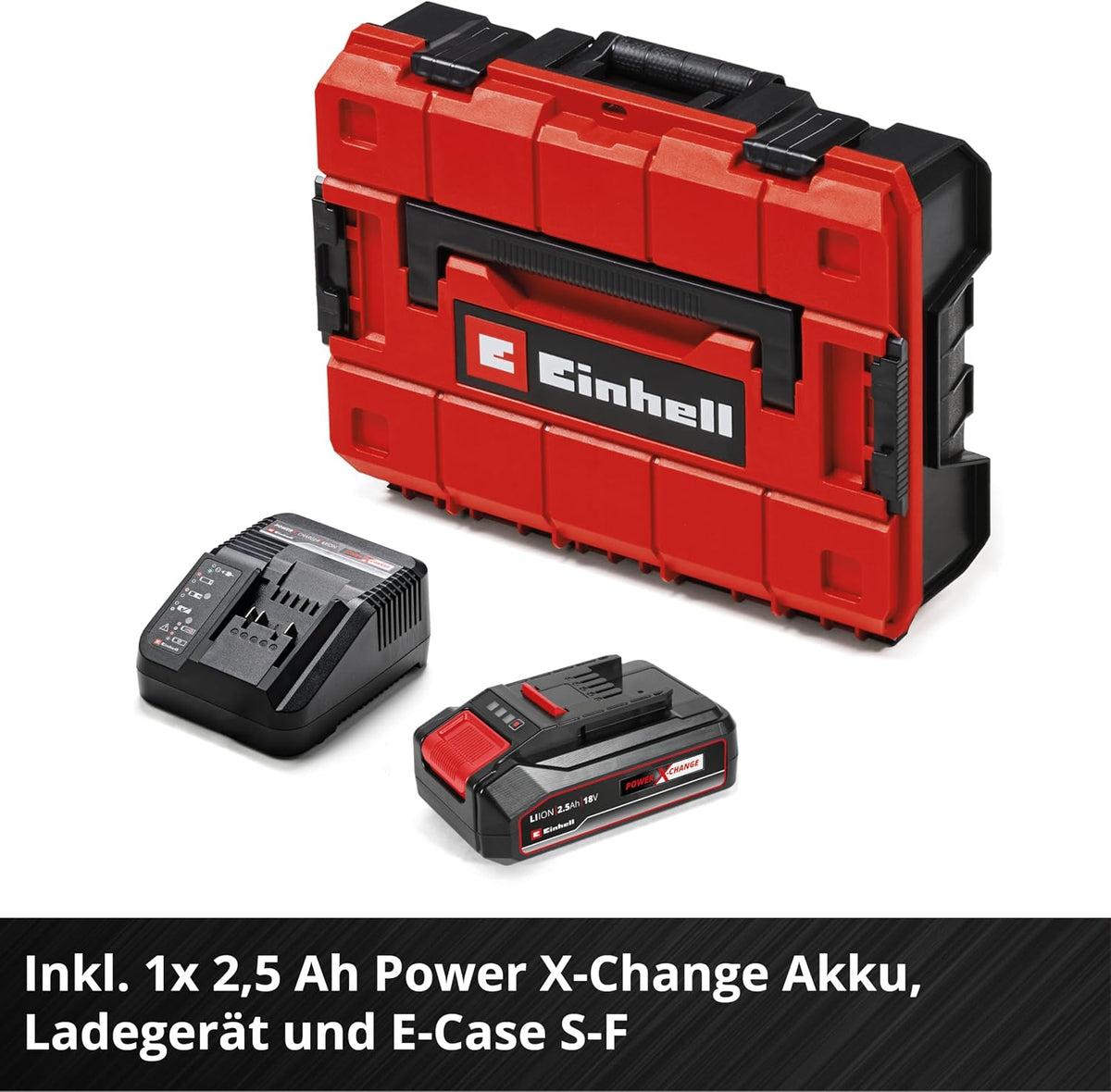 2026 Einhell Akku-Astkettensäge GE-PS 18/15 Li BL Kit Power X-Change (18 V, Brushless, 12,5 cm Schnittlänge, werkzeugloser Schwert-/Kettenwechsel, inkl. 2,5 Ah Akku, Ladegerät, E-Case S-F)