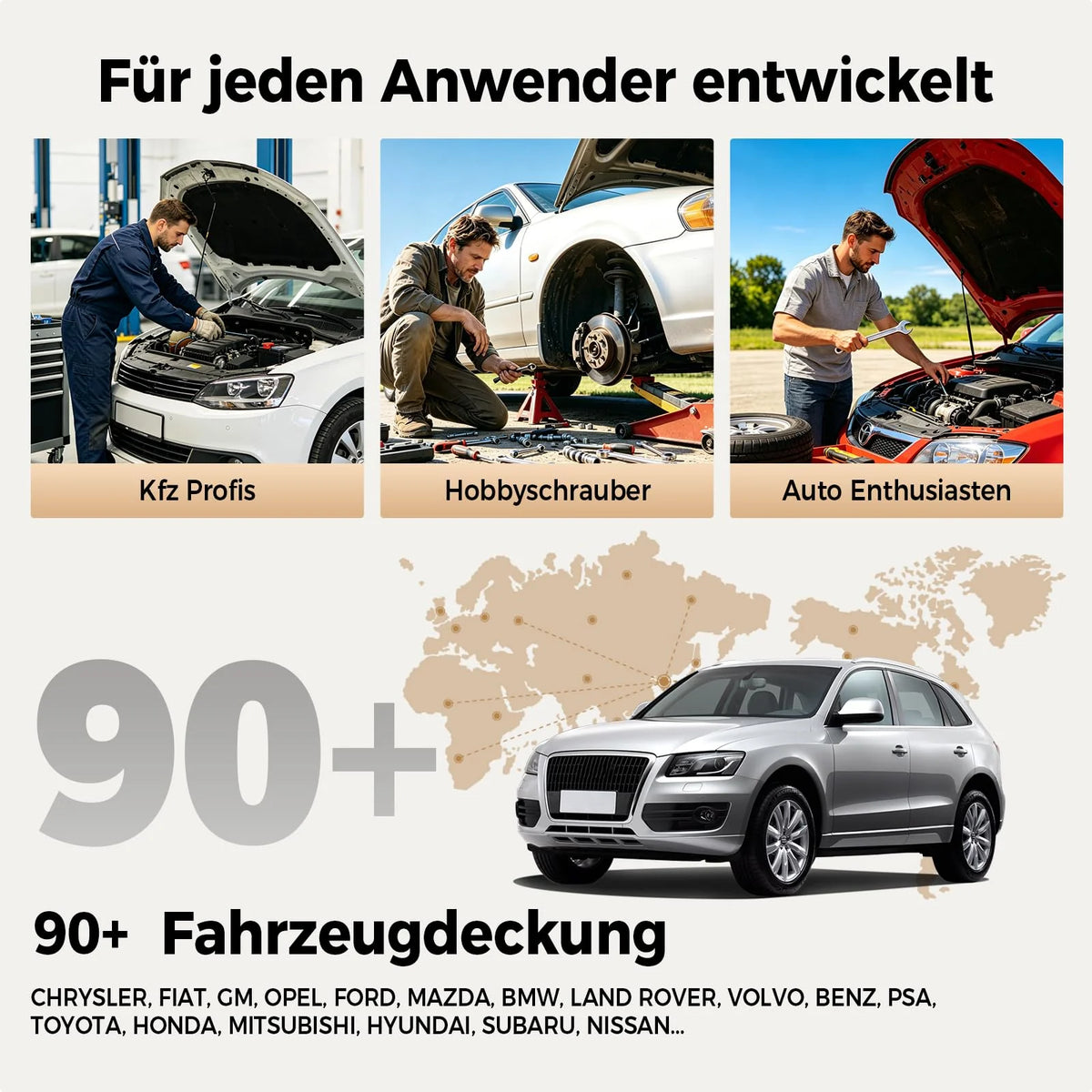 2026 ArtiDiag600 Pro universelles OBD2 Diagnosegerät mit 9 Servicefunktionen