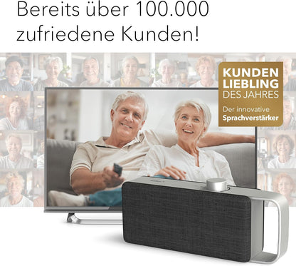2026 faller Oskar TV Lautsprecher/Soundbar mit Clear Voice (tragbar, kabellos, einfache Bedienung, Aluminiumgehäuse)