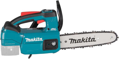 2026 Makita DUC 254 Z 18 V Brushless Akku Kettensäge 25 cm Solo - ohne Akku und Ladegerät, Blau, Silber