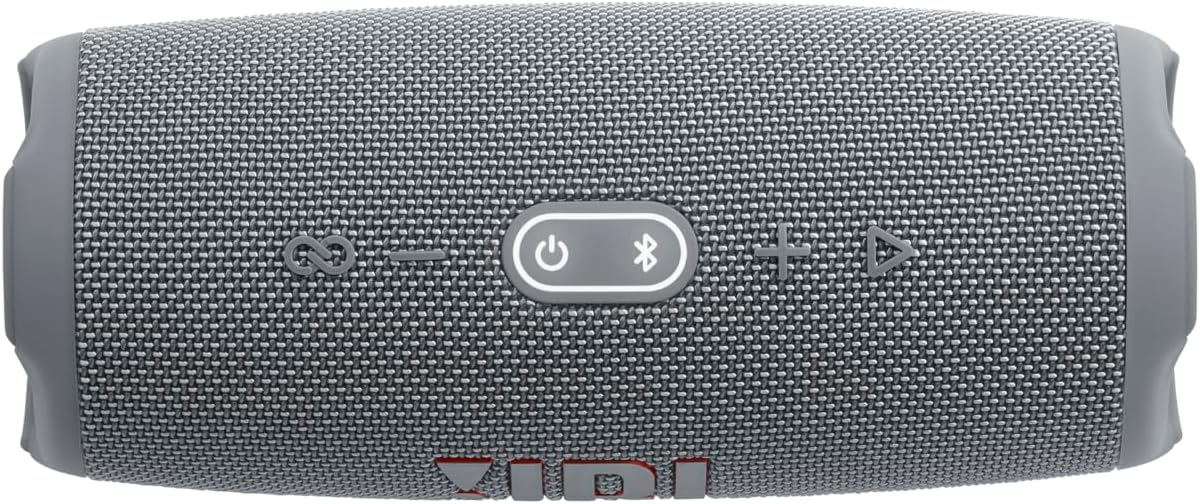 2026 JBL Charge 5 Bluetooth-Lautsprecher in Schwarz – Wasserfeste, portable Boombox mit integrierter Powerbank – Eine Akku-Ladung für bis zu 20 Stunden kabellosen Musikgenuss