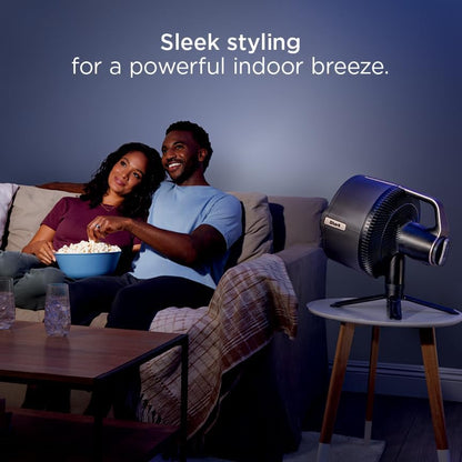 2026 Shark FlexBreeze Pro Nebelventilator – Indoor & Outdoor, Integriertes Nebel, Sockel auf Tischplatte, kabelgebunden oder kabellos, bis zu 24 Stunden Akku, oszillierend, Anthrazit, FA302 (Version 2025)