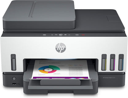 2026 HP Smart Tank 7605 4-in-1 Multifunktionsdrucker (WLAN; Duplex; ADF) – 3 Jahre Tinte inklusive, 3 Jahre Garantie, großer Tintentank, hohe Reichweite, Drucken in hoher Qualität