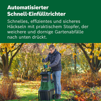 2026 Bosch Turbinenhäcksler AXT 25 TC (2.500 W; geeignet für Holz und harte Gartenabfälle; inklusive Gartenhandschuhe; integrierte Fangbox 53 l; in Karton) – Edition