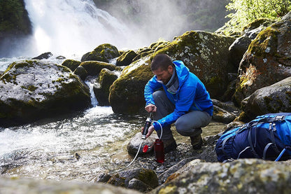 2026 Pocket Outdoor Wasserfilter mit Pumpfilter zur Trinkwasseraufbereitung für Camping Survival Notfall