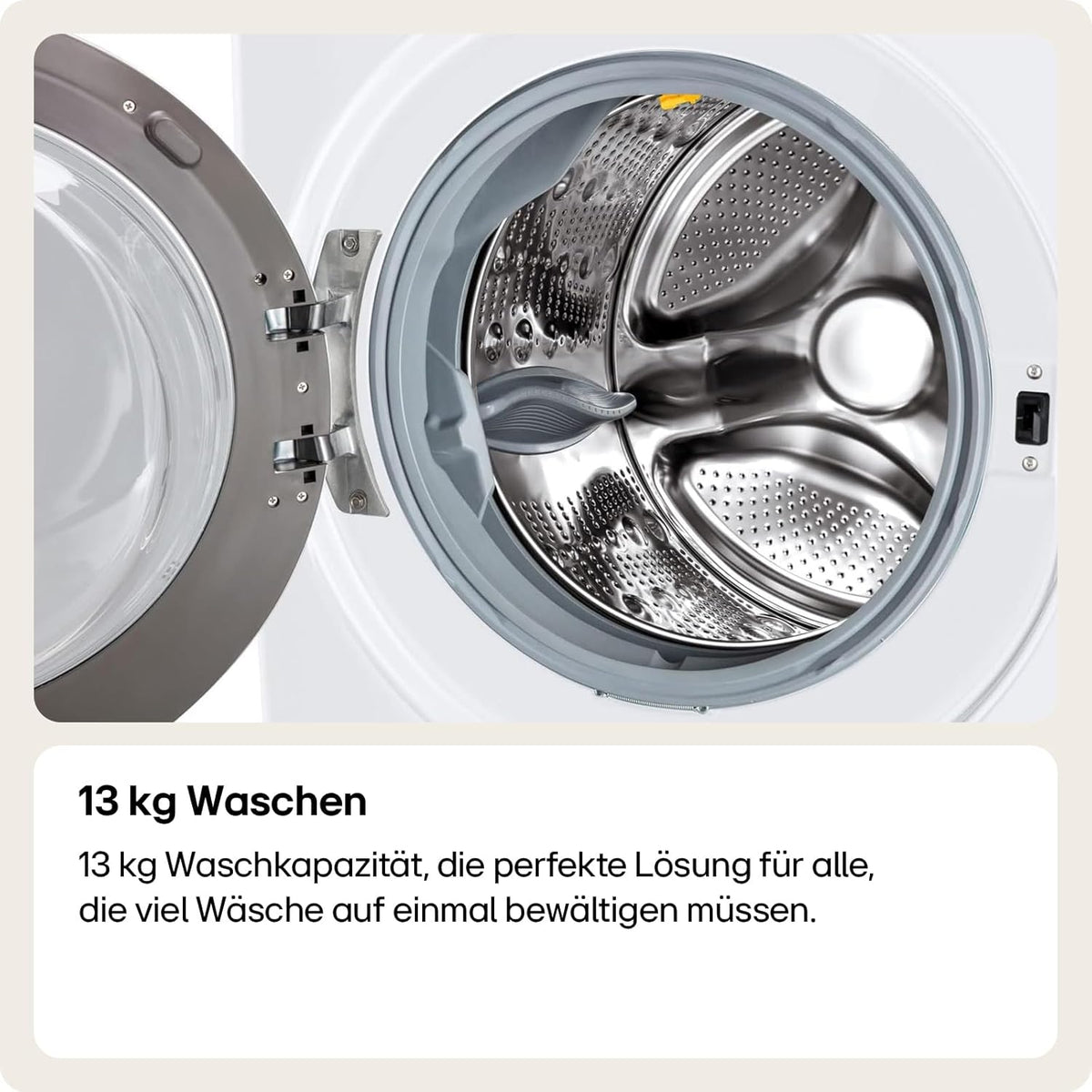 2026 LG F4WV7080, Klasse A, Frontlader-Waschmaschine 8 kg, 1400 U/Min, AI Direct Drive, Wi-Fi, Tiefenreinigung mit Dampf, Groe Kapazitt, TRIPLE A, Auentür aus Sicherheitsglas, 62 x 60 x 85 cm Wei