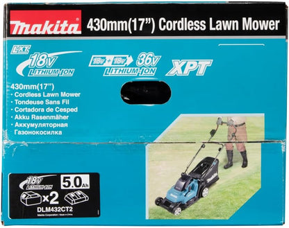 2026 Makita DLM432Z Akku-Rasenmäher 2x18 V (ohne Akku, ohne Ladegerät)