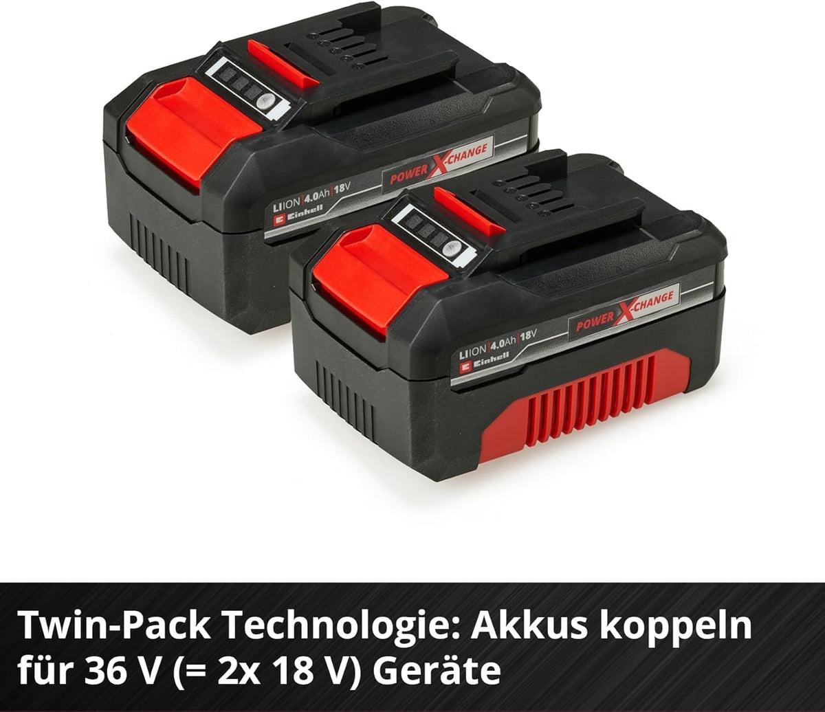 2026 Einhell Original Akku-Twinpack PXC 18 V 4,0 Ah