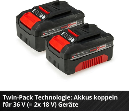 2026 Einhell Original Akku-Twinpack PXC 18 V 4,0 Ah