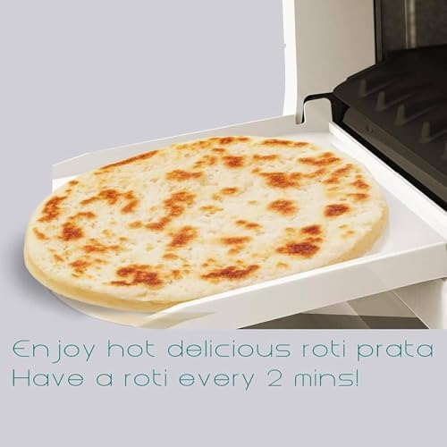 2026 Vollautomatische Roti-Machine - Elektrischer Flachbrot-Broter für Roti, Tortillas, Pfannkuchen - One-Click-Produktion von 20 Stücken auf einmal, 110V