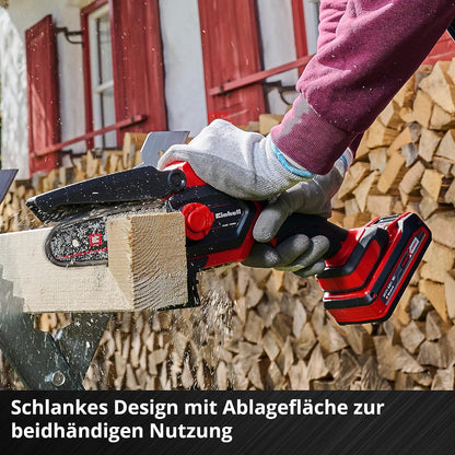 2026 Einhell Akku-Astkettensäge GE-PS 18/15 Li BL Kit Power X-Change (18 V, Brushless, 12,5 cm Schnittlänge, werkzeugloser Schwert-/Kettenwechsel, inkl. 2,5 Ah Akku, Ladegerät, E-Case S-F)