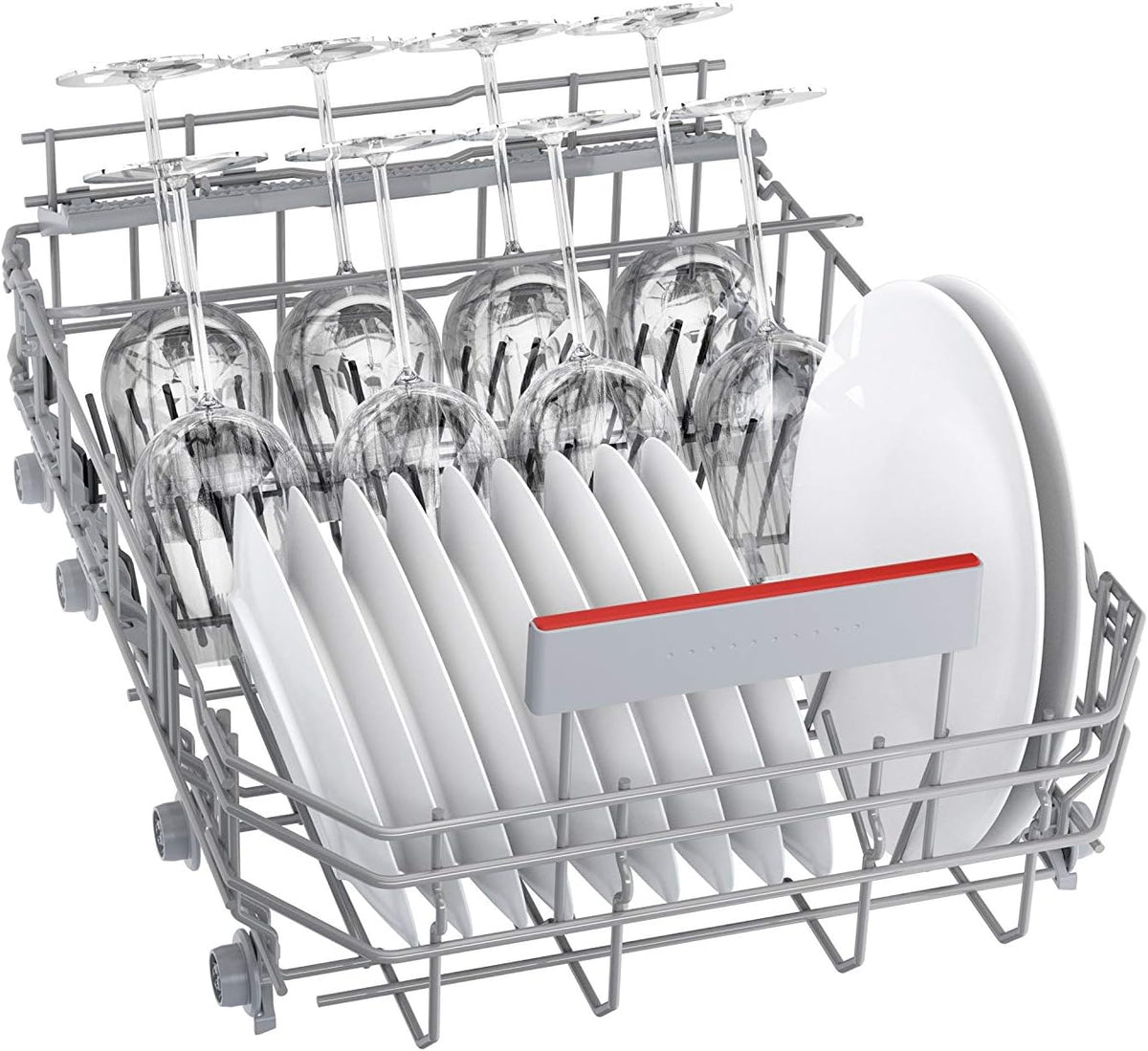 2026 Bosch SPS4HMI61E Serie 4 Freistehender Geschirrspüler / E / 45 cm / Edelstahl / 76 kWh/100 Zyklen / 10 MGD / SuperSilence / Extra Trocknen / VarioSchublade / Home Connect