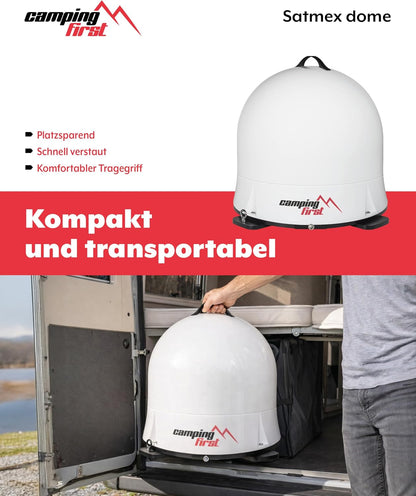 2026 Satmex Dome – Mobile vollautomatische Sat-Antenne – Weiß