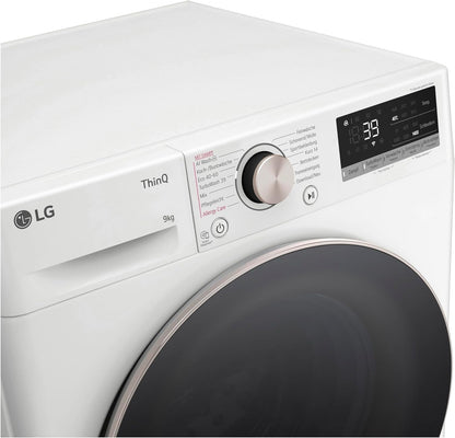 2026 LG F4WV7080, Klasse A, Frontlader-Waschmaschine 8 kg, 1400 U/Min, AI Direct Drive, Wi-Fi, Tiefenreinigung mit Dampf, Groe Kapazitt, TRIPLE A, Auentür aus Sicherheitsglas, 62 x 60 x 85 cm Wei