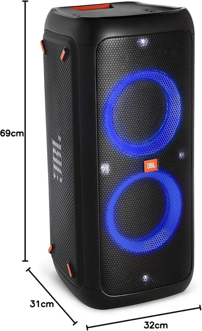 2026 JBL PartyBox 710 - Schwarz – Trag - und rollbarer Bluetooth Party-Lautsprecher mit Lichteffekten – Spritzwassergeschützte, mobile Musikbox