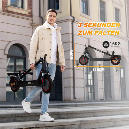 2026 EVERCROSS EV10K Pro ABE E-Scooter mit 400W Motor, 35 km Reichweite, 10-Zoll-Honeycomb-Reifen und IP54 Schutz