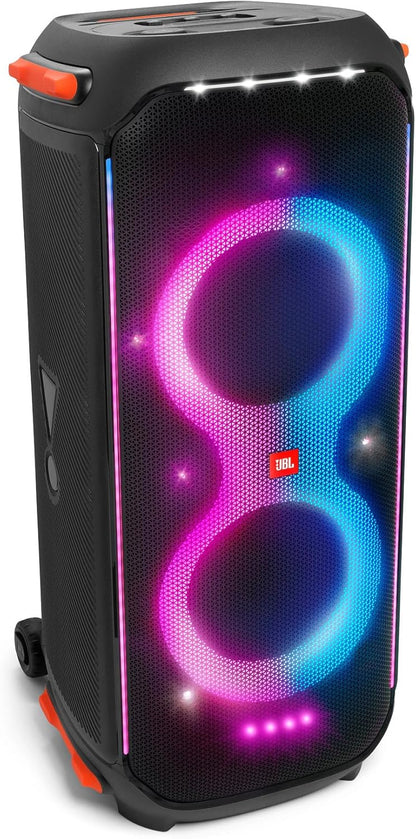 2026 JBL PartyBox 710 - Schwarz – Trag - und rollbarer Bluetooth Party-Lautsprecher mit Lichteffekten – Spritzwassergeschützte, mobile Musikbox