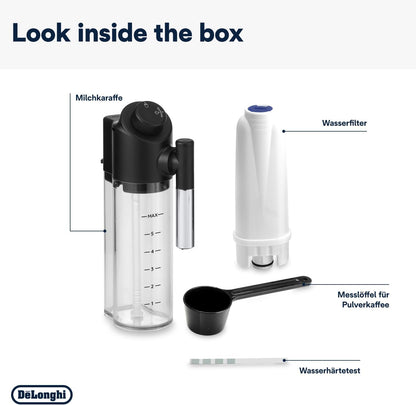 2026 De'Longhi Magnifica Evo ECAM 292.81.B Kaffeevollautomat mit LatteCrema Milchsystem, 7 Direktwahltasten für Cappuccino, Espresso und weitere Kaffeespezialitäten, 2-Tassen-Funktion, Schwarz