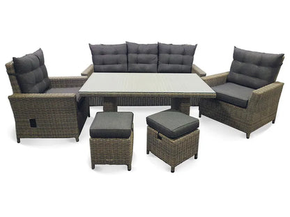 2026 Alu-Luxus Dining-Set »Asti«, 6-teilig
