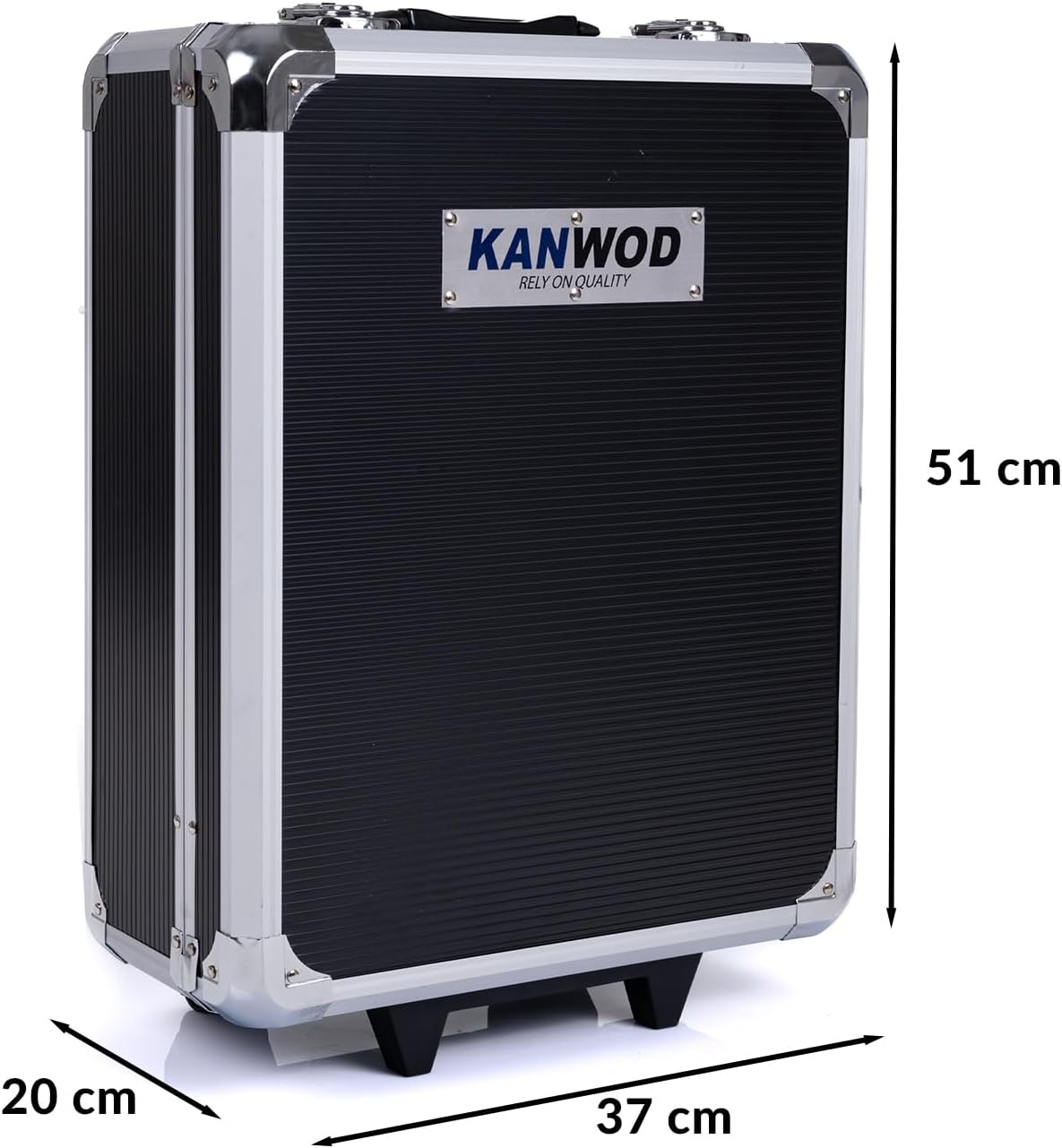 2026 KANWOD Werkzeugkoffer gefüllt 1500-teilig - Werkzeug Set in robustem Aluminiumkoffer - Werkzeugkasten mit Tragegriff und Rollen - komplettes Werkzeugset ideal für Garage, Haushalt, Hobby & KFZ