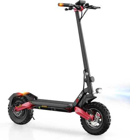 2026 E Scooter mit Straßenzulassung, 10 Zoll Offroad Luftreifen, ABE Elektroroller mit Doppelter Stoßdämpfung