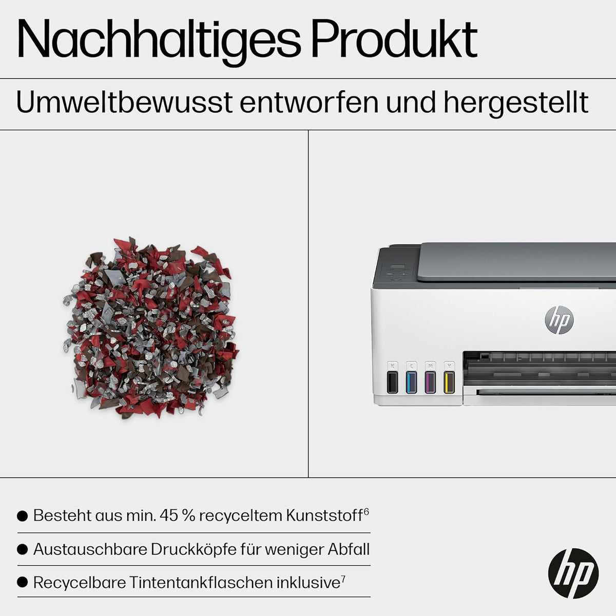 2026 HP Smart Tank 7605 4-in-1 Multifunktionsdrucker (WLAN; Duplex; ADF) – 3 Jahre Tinte inklusive, 3 Jahre Garantie, großer Tintentank, hohe Reichweite, Drucken in hoher Qualität