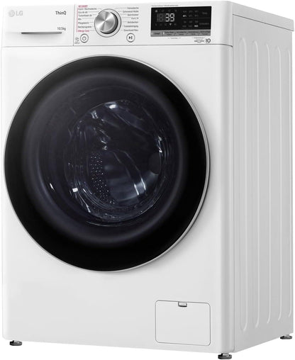 2026 LG F4WV7080, Klasse A, Frontlader-Waschmaschine 8 kg, 1400 U/Min, AI Direct Drive, Wi-Fi, Tiefenreinigung mit Dampf, Groe Kapazitt, TRIPLE A, Auentür aus Sicherheitsglas, 62 x 60 x 85 cm Wei