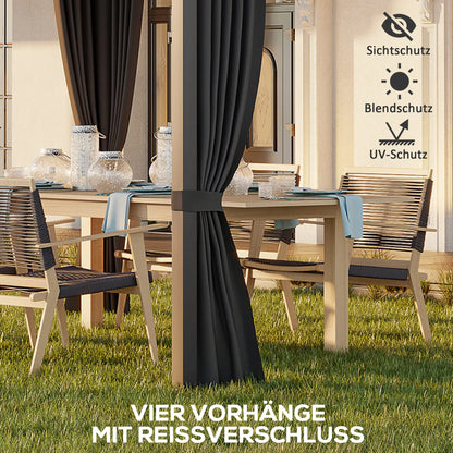 2026 Outsunny Pergola Schiebedach Metallüberdachung