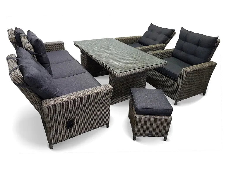 2026 Alu-Luxus Dining-Set »Asti«, 6-teilig