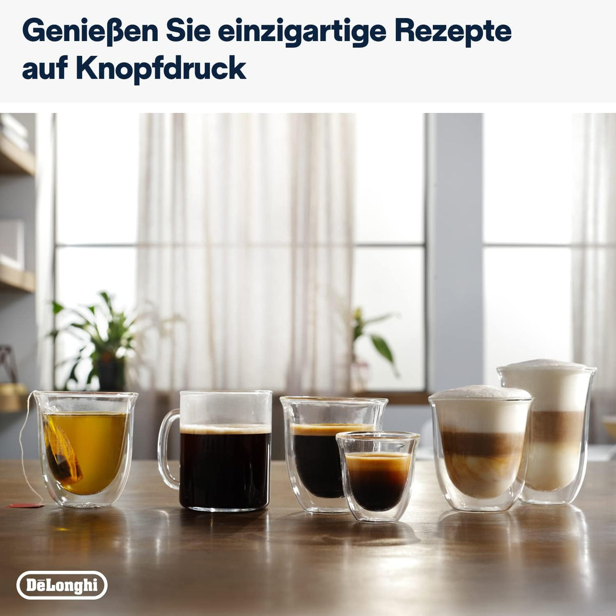 2026 De'Longhi Magnifica Evo ECAM 292.81.B Kaffeevollautomat mit LatteCrema Milchsystem, 7 Direktwahltasten für Cappuccino, Espresso und weitere Kaffeespezialitäten, 2-Tassen-Funktion, Schwarz