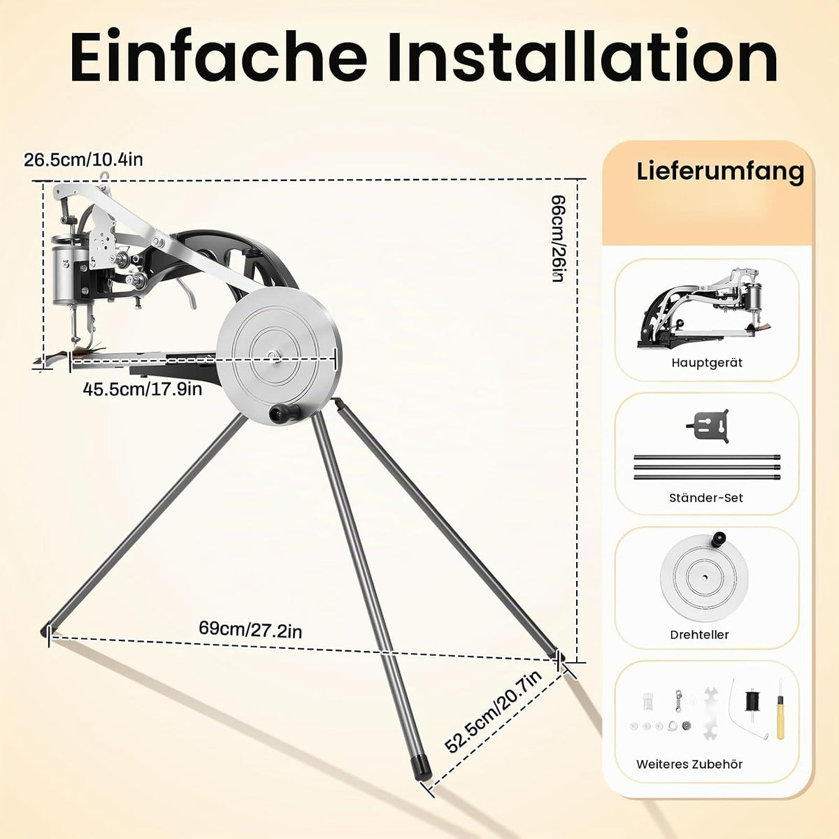 2026 Manuell Leder Nähmaschine Schuh Maschine Ledernähmaschine Einstellba Leder Handmaschine Cobbler Nähmaschine 360° einstellbare Richtung