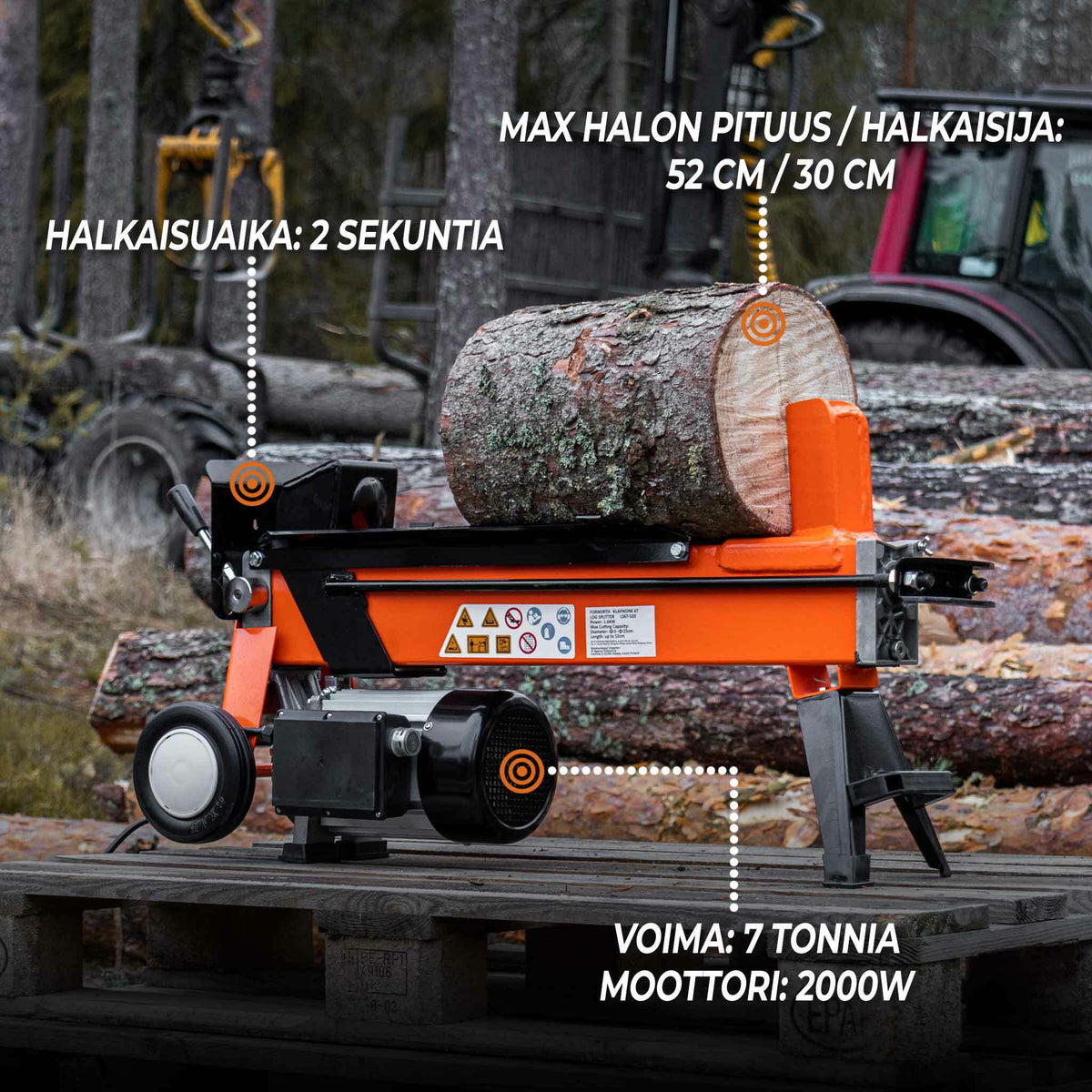 2026 Fornorth Holzspalter 7T V2