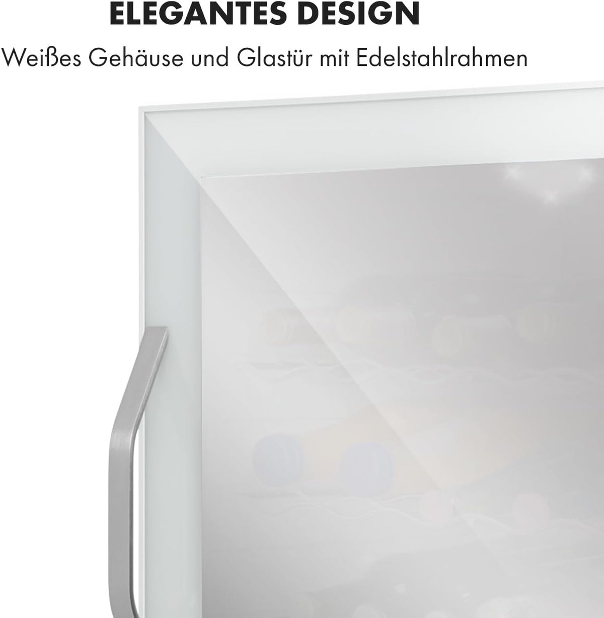 2026 Klarstein Mini Kühlschrank mit Glastür für Zimmer, Getrnkekühlschrank mit Verstellbaren Ablagen, Kleiner 80 Liter, Indoor/Outdoor Kühlschrank Leise