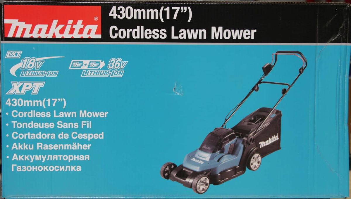 2026 Makita DLM432Z Akku-Rasenmäher 2x18 V (ohne Akku, ohne Ladegerät)