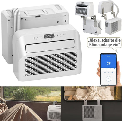 2026 Sichler Haushaltsgeräte Mobiles Klimagerät: Mobile Split-Klimaanlage, Entfeuchterfunktion, WLAN & App, 5.000 BTU/h (Klimaanlage Wohnwagen, Mini Split Klimaanlage, Klima Splitgerät Bohren)