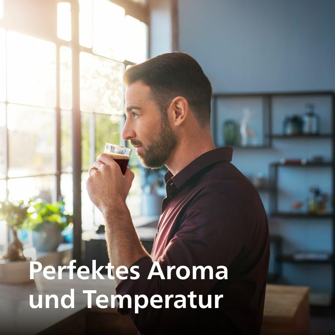 2026 Philips Serie 5400 Kaffeevollautomat - Genießen Sie 12 Getränke, schnell reinigendes LatteGo, intuitives TFT-Display, anpassbare Kaffeeeinstellungen, erstklassiges Küchendesign (EP5441/50)