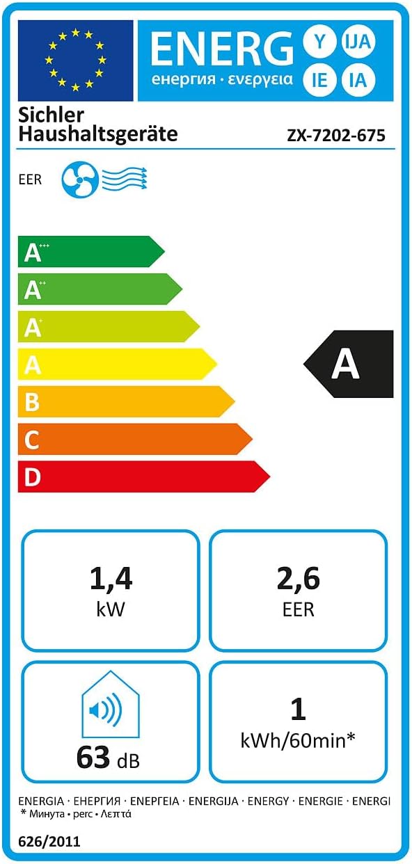 2026 Sichler Haushaltsgeräte Mobiles Klimagerät: Mobile Split-Klimaanlage, Entfeuchterfunktion, WLAN & App, 5.000 BTU/h (Klimaanlage Wohnwagen, Mini Split Klimaanlage, Klima Splitgerät Bohren)