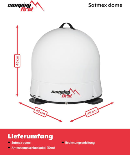 2026 Satmex Dome – Mobile vollautomatische Sat-Antenne – Weiß