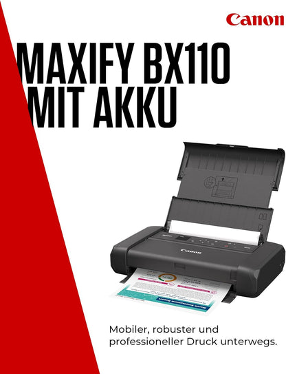 2026 Canon PIXMA TR150 mobiler Drucker mit Akku (WLAN, Cloud, AirPrint, 4.800 DPI x 1.200 DPI, Highspeed USB Typ C, OLED-Display, Tintenstrahldrucker), schwarz