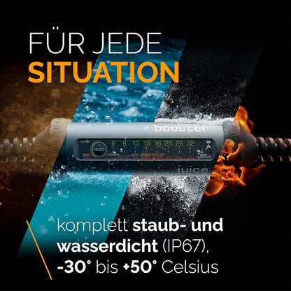 2026 Juice Booster 2 - Mobile Ladestation 22 kW, Schweizer Design, Adapter für alle Steckdosen, Typ 2 Ladekabel, automatische Adaptererkennung, wetterfest & robust