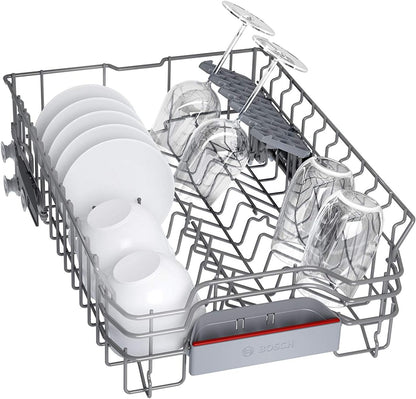 2026 Bosch SPS4HMI61E Serie 4 Freistehender Geschirrspüler / E / 45 cm / Edelstahl / 76 kWh/100 Zyklen / 10 MGD / SuperSilence / Extra Trocknen / VarioSchublade / Home Connect