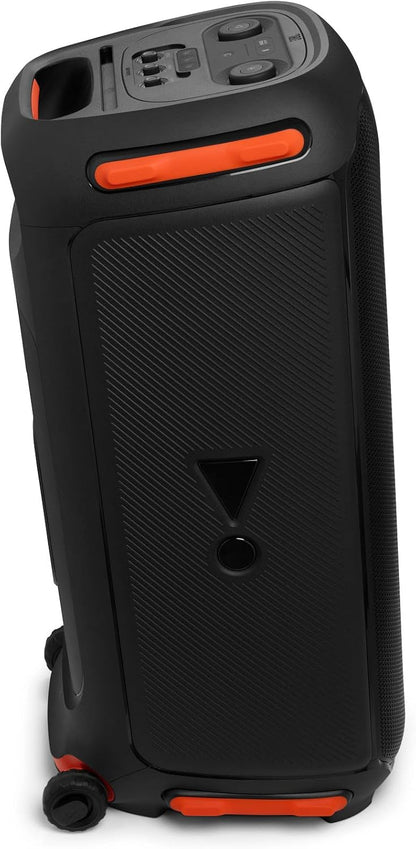 2026 JBL PartyBox 710 - Schwarz – Trag - und rollbarer Bluetooth Party-Lautsprecher mit Lichteffekten – Spritzwassergeschützte, mobile Musikbox