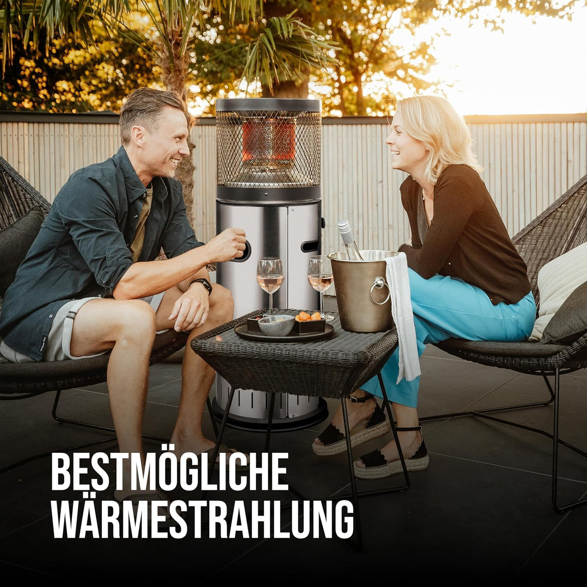 2026 Enders® Terrassenheizer Gas POLO 2.0, Gas-Heizstrahler, Terrassenstrahler mit stufenloser Regulierung, ENDUR Reflektionssystem, Transporträder, Umkippsicherung #5461