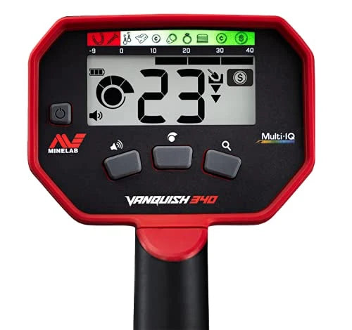 2026 Vanquish 340 Multifrequenz Auto Select Metalldetektor für Erwachsene, wasserdichte V10 10x7 DD Spule, 3 Modi