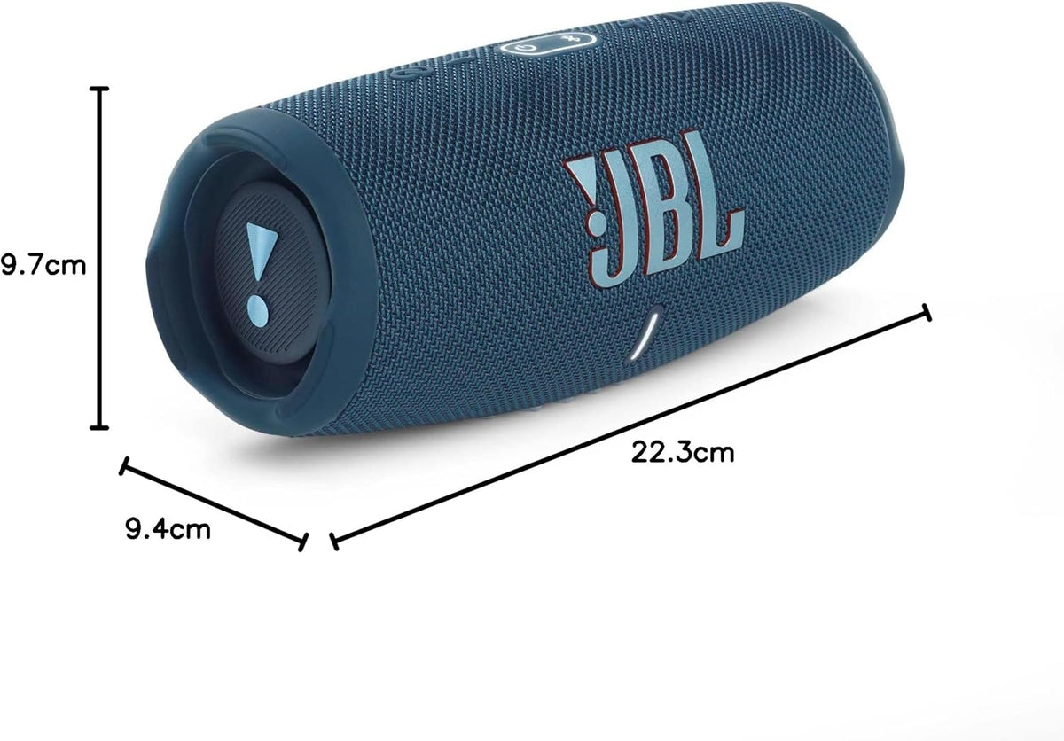 2026 JBL Charge 5 Bluetooth-Lautsprecher in Schwarz – Wasserfeste, portable Boombox mit integrierter Powerbank – Eine Akku-Ladung für bis zu 20 Stunden kabellosen Musikgenuss