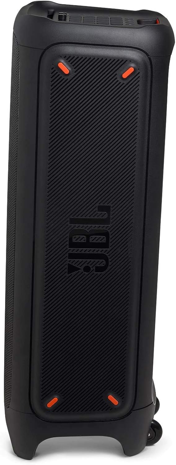 2026 JBL PartyBox 710 - Schwarz – Trag - und rollbarer Bluetooth Party-Lautsprecher mit Lichteffekten – Spritzwassergeschützte, mobile Musikbox