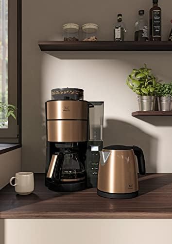 2026 Melitta AromaFresh - Filterkaffeemaschine - mit Glaskanne - integriertes Mahlwerk - Timer Funktion - 10 Tassen - Pure Black